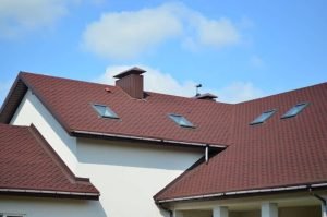 a newly installed tile roof