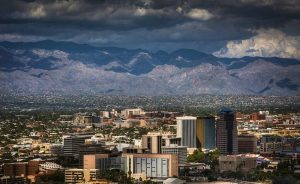 monsoon storms loom over Tucson skyline