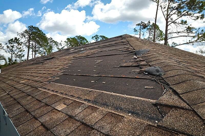 Roof in need of repair