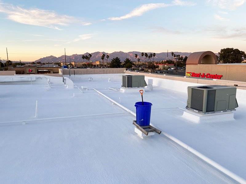 New commercial roof coating