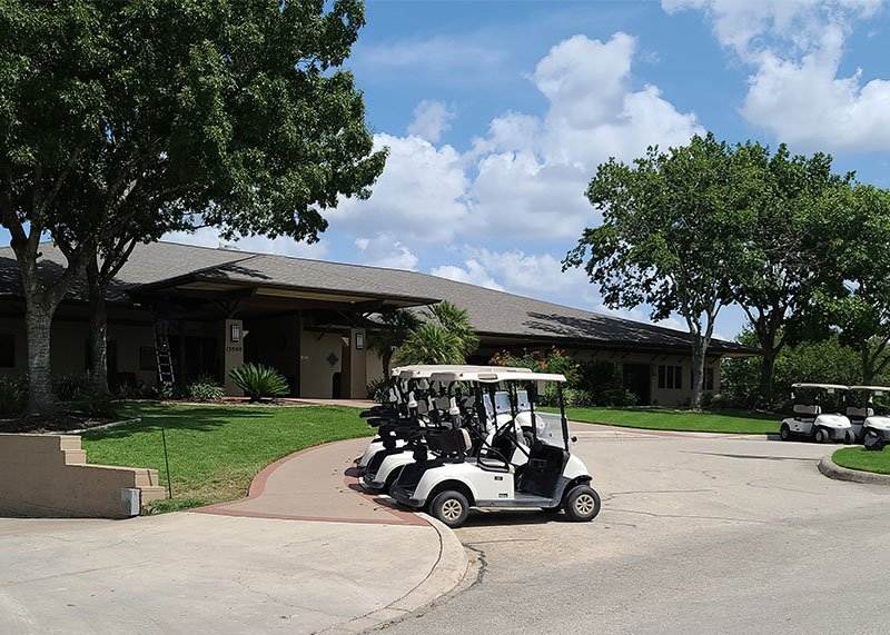 New commercial roof on golf club house