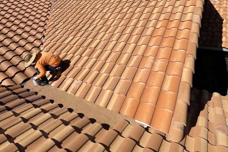 Clay tile roofing