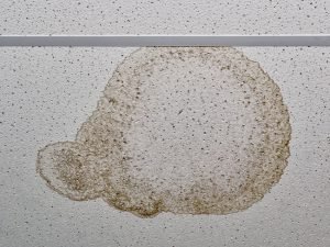 Water staining on ceiling